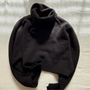 Urban Outfitters Black Cropped Turtleneck Sweater